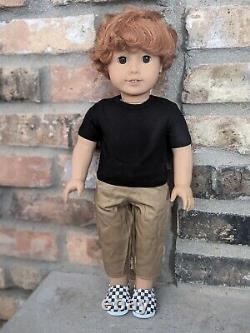 Darren Custom OOAK Boy American Girl Doll Red Hair Brown Eyes Brother Logan