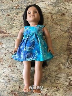 Diverse lot of 7 Used American Girl Dolls