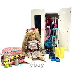 Doll American Girl & Closet Full of Clothes with Accessories Toy Gift Idea