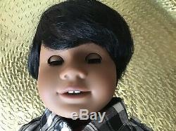 Dylan Custom Boy American Girl Doll OOAK Black Hair Brown Eyes Dark Skin