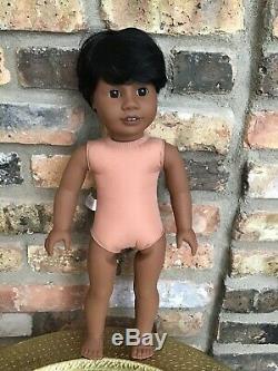 Dylan Custom Boy American Girl Doll OOAK Black Hair Brown Eyes Dark Skin