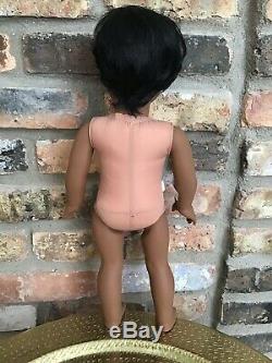 Dylan Custom Boy American Girl Doll OOAK Black Hair Brown Eyes Dark Skin