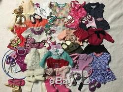 EUC American Girl Doll Truly Me Clothing Lot of 14 Outfits, Accessories and More