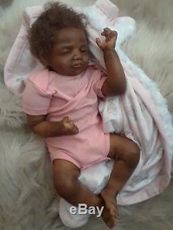 Ethnic AA African American Reborn Baby Girl Doll-LE Layla by Suzette du Plessis