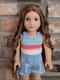Ginerva Custom American Girl Doll OOAK Auburn Hair Blue Eyes Marie Grace Freckle