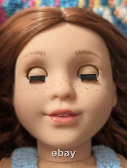 Ginerva Custom American Girl Doll OOAK Auburn Hair Blue Eyes Marie Grace Freckle