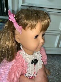 Gotz Puppe Modell 18 Doll All Vinyl W. Germany Tagged Outfit Pre American Girl