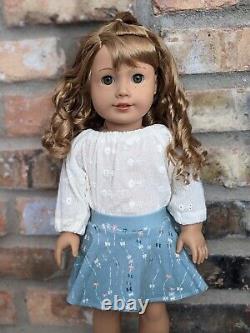 Gracelyn Custom American Girl Doll Strawberry Blonde Hair Light Hazel Eyes