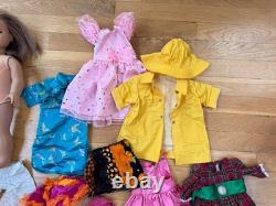 HUGE American Girl Doll Lot TWO DOLLS Clothing Food Cat Accessories Cheerleader