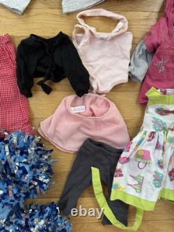 HUGE American Girl Doll Lot TWO DOLLS Clothing Food Cat Accessories Cheerleader