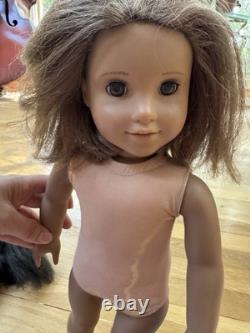 HUGE American Girl Doll Lot TWO DOLLS Clothing Food Cat Accessories Cheerleader