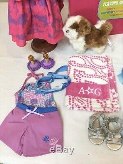 HUGE American Girl Kanani LOT Doll, Seal, Dog, Shaved Ice Stand, Paddle Board +