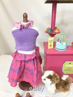 HUGE American Girl Kanani LOT Doll, Seal, Dog, Shaved Ice Stand, Paddle Board +