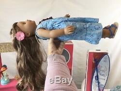 HUGE American Girl Kanani LOT Doll, Seal, Dog, Shaved Ice Stand, Paddle Board +