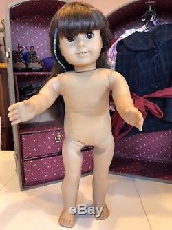 HUGE LOT of Pleasant Company Samantha Doll 17 Outfits Steamer Trunk Accessories