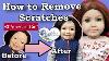 How To Remove Shine Marks And Scratches From American Girl And Maplelea Dolls Does Micro Mesh Work