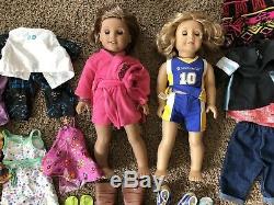 Huge 2 doll lot American Girl Dolls Clothes Shoes Accessories