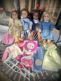 Huge American Girl Lot -pleasant Company Dolls +accessories +crutches