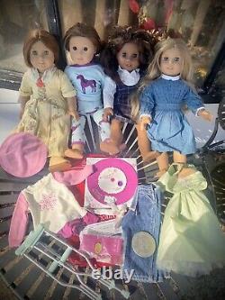 Huge American Girl Lot -pleasant Company Dolls +accessories +crutches