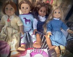 Huge American Girl Lot -pleasant Company Dolls +accessories +crutches