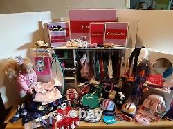 Huge Lot American Girl Clothing Shoes Accessories Armoire Our Generation Doll