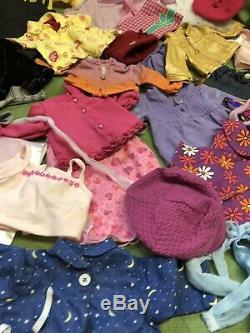 Huge Lot Bundle Authentic American Girl Clothes, Access. Dresses, Coats, Shoes, Hats