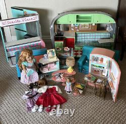 Huge Lot Maryellen American Girl Doll Refrigerator RV Trailer Bed Seaside Diner
