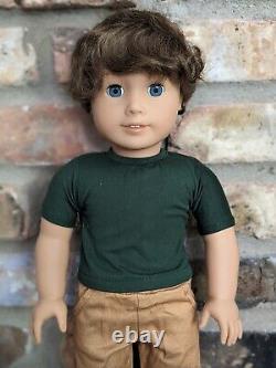 Jon Custom OOAK Boy American Girl Doll Brown Hair Blue Eyes Brother Logan