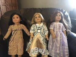 Josephine Elizabeth Felicity American Girl Dolls Lot
