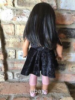 Julia Custom OOAK American Girl Doll Hazel Eyes Brown Hair Josefina Freckles