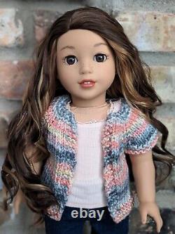 Kelly Custom American Girl Doll OOAK Brown Hair Brown Eyes Corinne