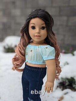 Kiki Custom American Girl Doll OOAK Dusty Rose Ombre Hair Brown Eyes Corinne