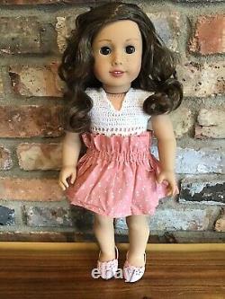 Kylie Custom American Girl Doll OOAK Brown Curly Hair Brown Eyes Tenney