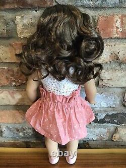 Kylie Custom American Girl Doll OOAK Brown Curly Hair Brown Eyes Tenney