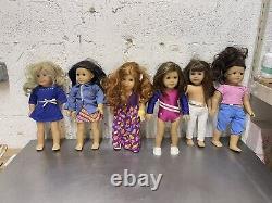 LOT 1 of 6 AMERICAN GIRL DOLLS 18 some with clothing