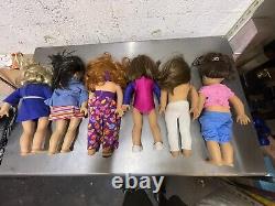 LOT 1 of 6 AMERICAN GIRL DOLLS 18 some with clothing