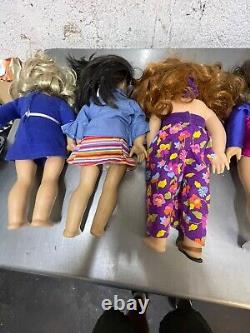 LOT 1 of 6 AMERICAN GIRL DOLLS 18 some with clothing