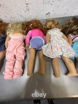 LOT 2 of 6 AMERICAN GIRL DOLLS 18 some with clothing