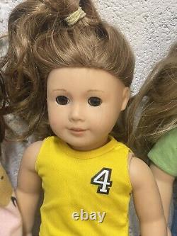 LOT 3 of 6 AMERICAN GIRL DOLLS 18 some with clothing plus 2 Extra Dolls