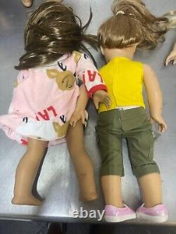 LOT 3 of 6 AMERICAN GIRL DOLLS 18 some with clothing plus 2 Extra Dolls