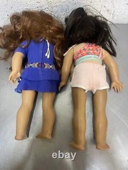 LOT 3 of 6 AMERICAN GIRL DOLLS 18 some with clothing plus 2 Extra Dolls