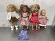LOT of 3 AMERICAN GIRL DOLLS with OUTFITS and BITTY BABY