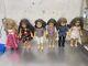 LOT of 6 AMERICAN GIRL DOLLS 18 with clothing