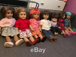 Large Lot of American Girl dolls (used) pls see pictures