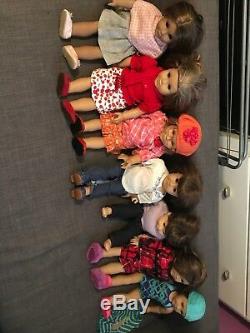 Large Lot of American Girl dolls (used) pls see pictures