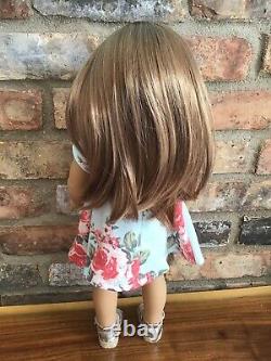 Lark Custom American Girl Doll OOAK Caramel Blonde Hair Grey Eyes Asian CYO