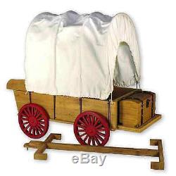 Little House Covered Wagon, Sleigh & Trunk Fits Two 18 inch American Girl Dolls