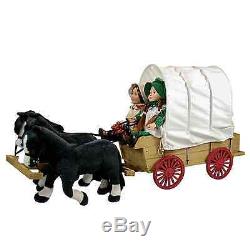 Little House Covered Wagon, Sleigh & Trunk Fits Two 18 inch American Girl Dolls