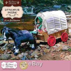 Little House Covered Wagon, Sleigh & Trunk Fits Two 18 inch American Girl Dolls
