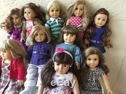 Lot Of 10 American Girl Dolls Some Girl Of The Year Majority Retired